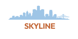 SKYLINE LOGO - Dark Background